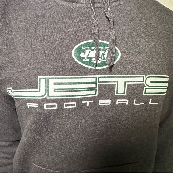 NFL Gray Jets Football Hoodie M - Picture 3 of 6